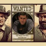 Sheets in a wanted poster for video series