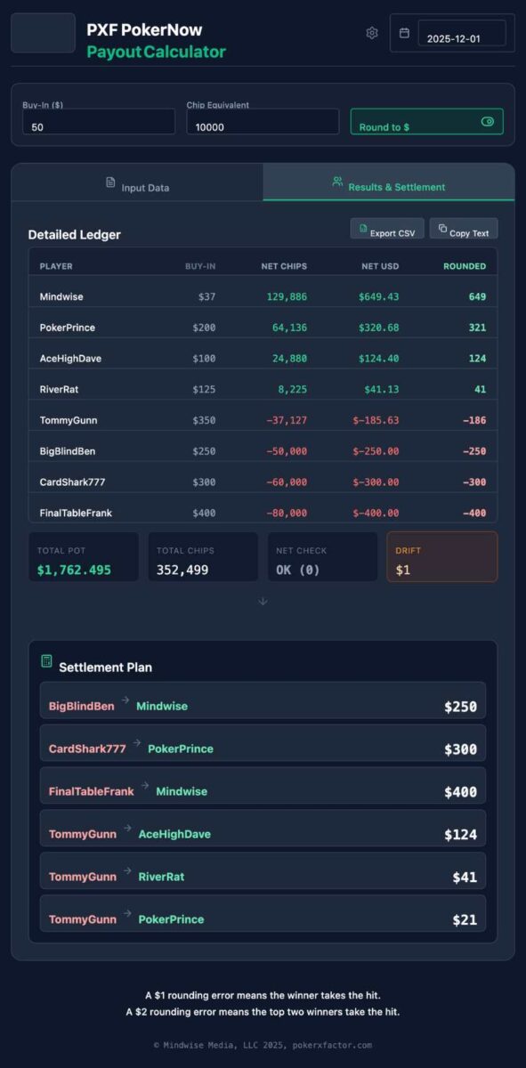 Settlement Plan Example
